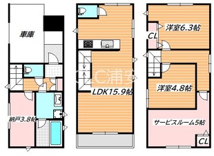 新浦安駅 徒歩20分 1-3階の物件間取画像